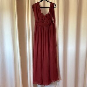 *NWT* Birdy Grey Ruched Spice Grace Sleeveless Gown